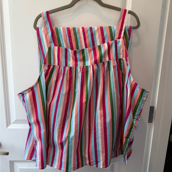 NWOT Printfresh Back to Bed Pajama Set Multicolor Striped 2x - Picture 2 of 7